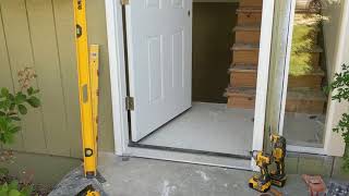 Jeld Wen Front Door Installation  Really crappy products and craftsmanship PART 1 [upl. by Pomfrey]