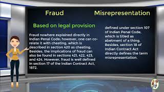 What is Difference Between Fraud amp Misrepresentation [upl. by Delija]