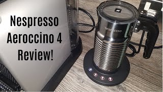 Nespresso Aeroccino 4 Milk Frother Review  Worth upgrading from the Aeroccino 3 [upl. by Trelu]