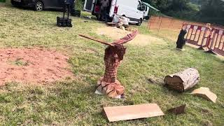 A fabulous range of wooden sculpture at Caerleon festival 2024 [upl. by Anton181]