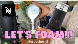 How To Foam Milk With Aeroccino 3 Make Coffee With Foam Tips amp Tricks  Easy Foamed Latte Recipe [upl. by Anelim]