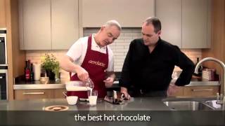 How to make a hot chocolate using an aerolatte milk frother [upl. by Ymerrej676]