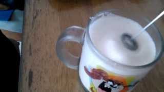 Aerolatte Review Frothing Cold Milk In Under 1 Minute [upl. by Trahurn91]